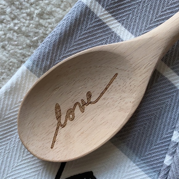 LAST SET - NEW ED joy kitchen towels & love wooden spoon set - Picture 2 of 6